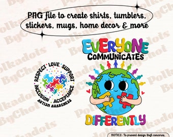 Educación Especial Png, Todos se comunican de manera diferente, Conciencia del Autismo Png, Maestro SPED Png, Maestro de Autismo Png, Mes del Autismo Digital