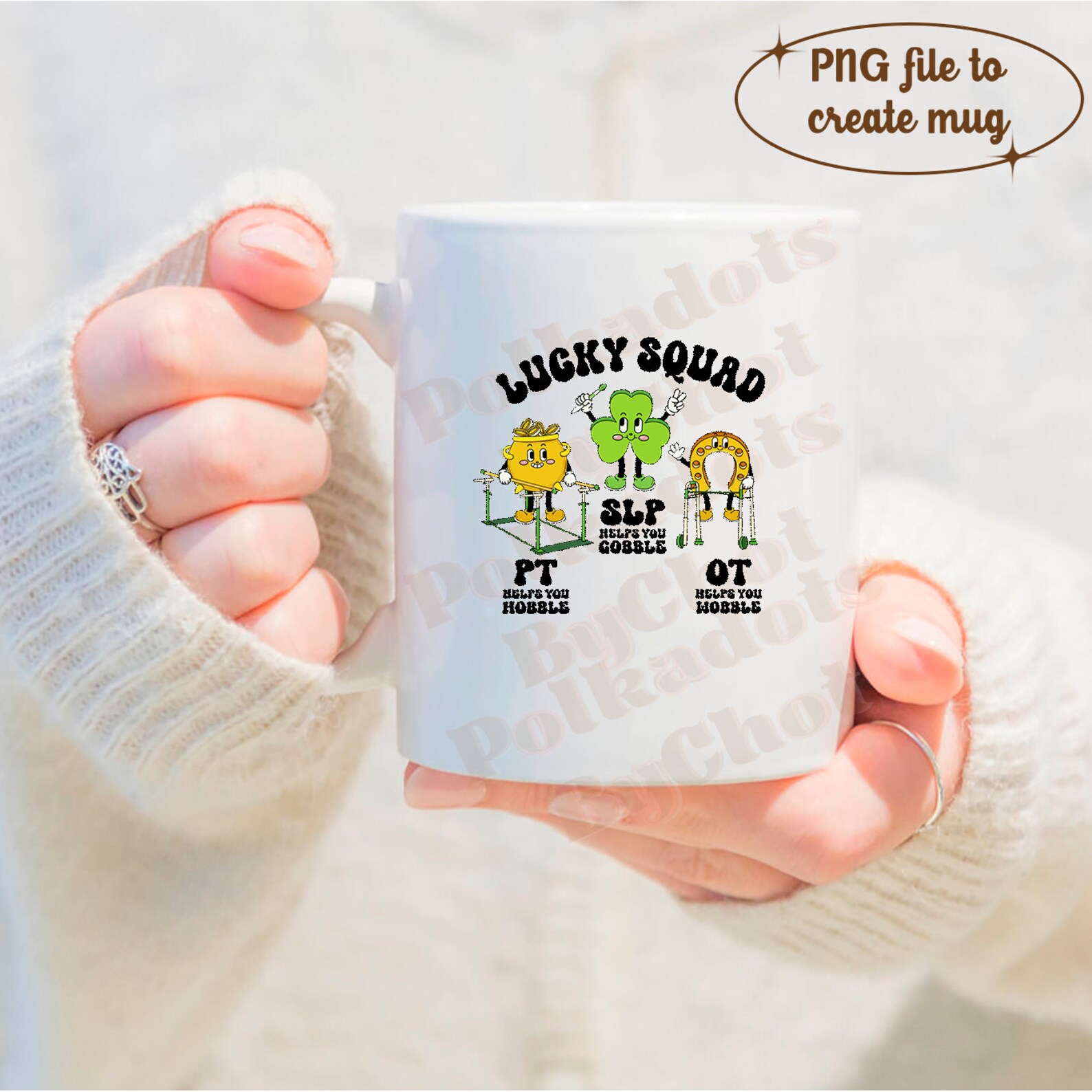 SLP OT PT St Patrick Png, Lucky Squad Png, Speech Language Pathologist ...