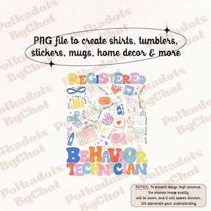 Registered Behavior Technician Png, Custom RBT Png, Personalized Behavior Therapist Png, RBT Graduation Gift, ABA Png