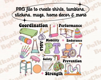 Physical Therapy PNG, Physical Therapist Png, Pediatric Physical Therapy Png, PTA png, Physical Therapist Assistant Png Digital Download