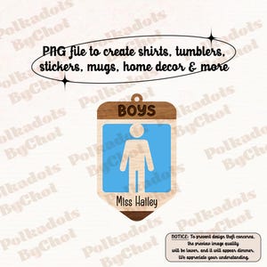Custom Teacher Png, Class Room Pnges, Bathroom Pass, Nurse Pass, Back To School Gift, Teacher Appreciation Gift