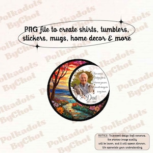 Custom Loss Of Dad Sympathy Gift, Father Memorial Png Png Memorial Gift, Loss Of Dad, Remembrance Sympathy Keepsake