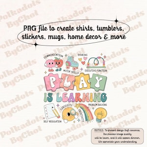 Back to school Teacher Png, Play Is Learning Png, Teacher Life Png, Teacher Team Png, Kindergarten Teacher, Teacher Appreciation Gifts