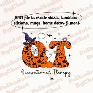 Occupational Therapist Halloween Png, Pediatric Occupational Therapy Png, Ot Png, Pediatric Physical Therapy, Ota Shirt,Cota Tee Png Digital