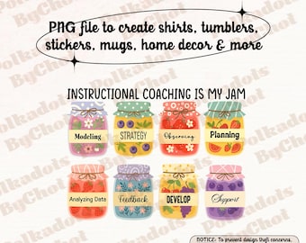 Instructional Coach Png, Instructional Coach Gift, Instructional Specialist Png, Teacher Shirt, Instructional Coaching Is My Jam Png