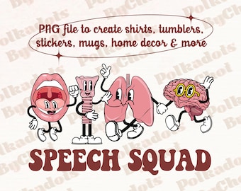 Speech Squad SLP PNG, Slp png, orthophoniste, orthophonie, SLPA Aac png, appréciation des orthophonistes png téléchargement numérique