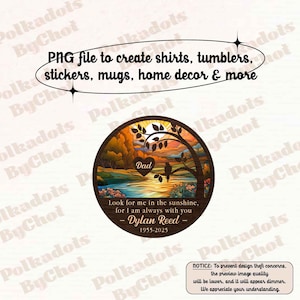 Custom Loss of Dad Png, Dad Memorial Png, Father in Heaven, Mom Sympathy, Loss of Father, Fathers Day Gift, Dad Gift