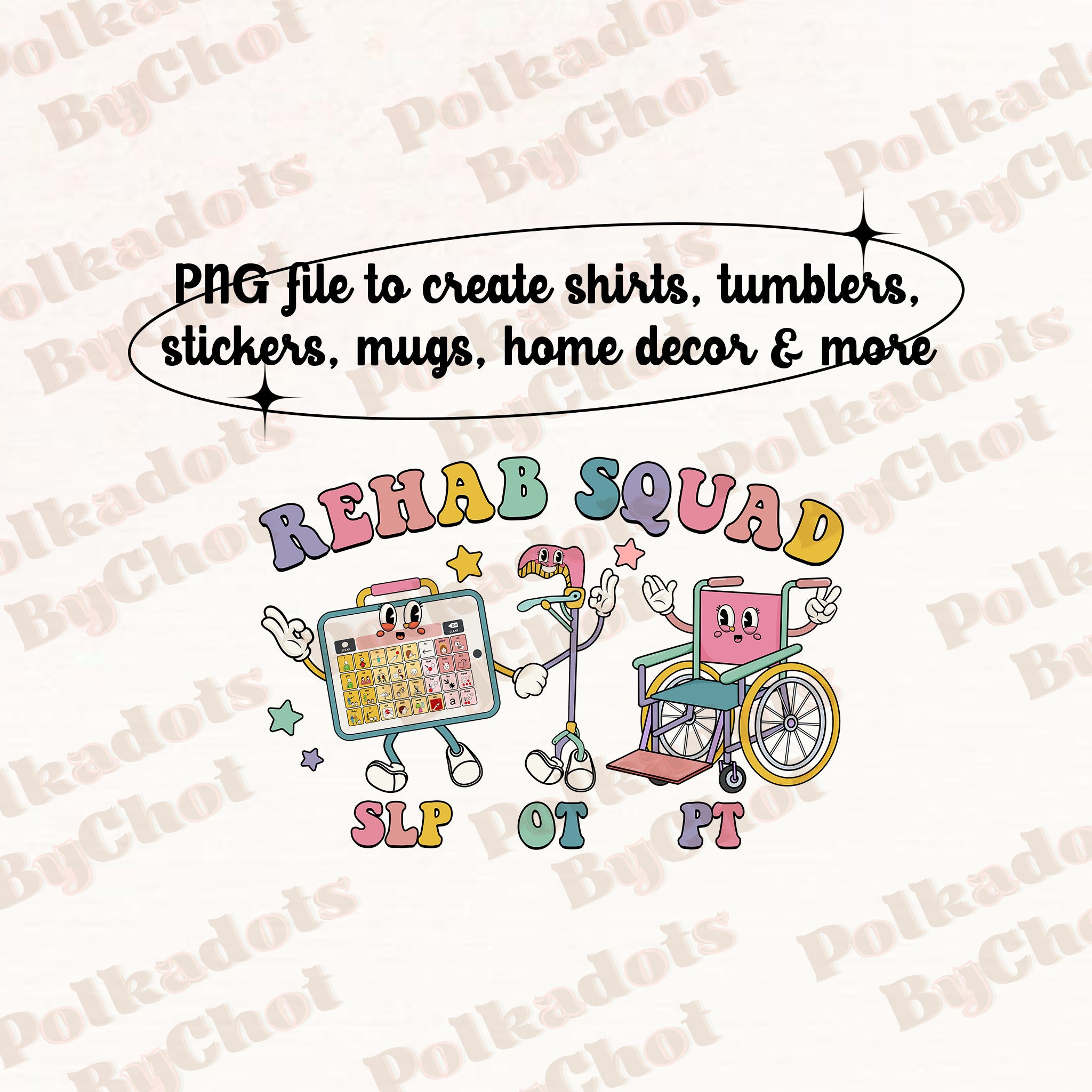 SLP OT PT Png Rehab Therapist Png Speech Language - Etsy