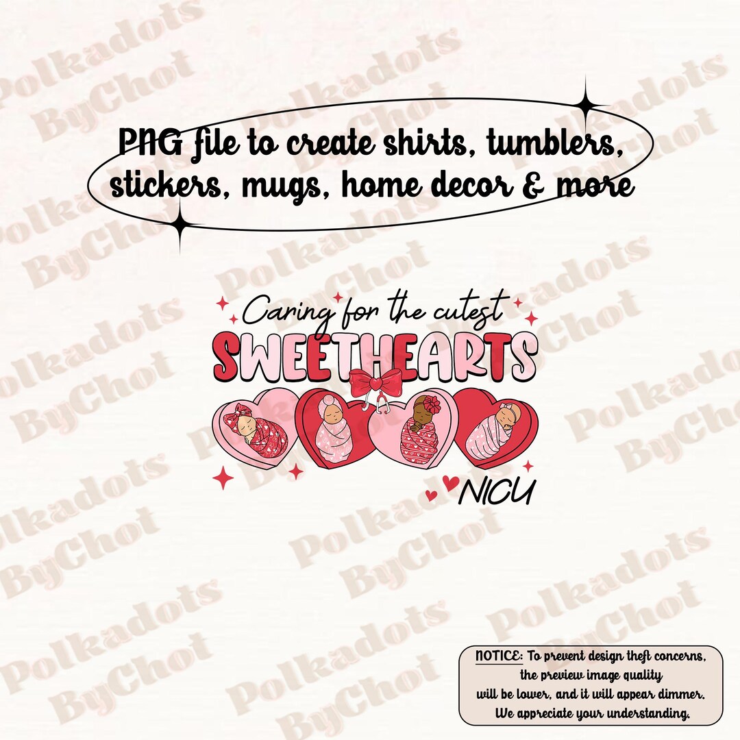 NICU Nurse Valentine Png, Caring for Sweethearts NICU Nurse, Neonatal ...