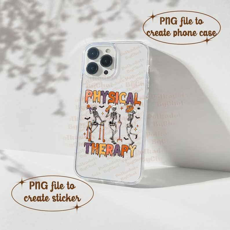 Physical Therapy PNG, Skeleton PNG, Halloween Physical Therapist Gifts