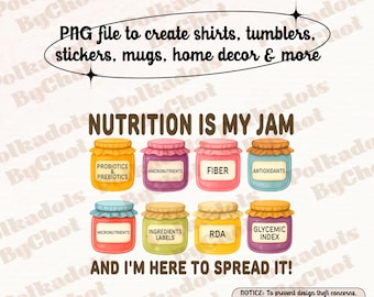 Nutricionista (PNG), Dietista (PNG), La nutrición es mi pasión (PNG), Regalo de nutricionista, Regalo de dietista, Regalo de dietista registrado, Camiseta de dietista registrado