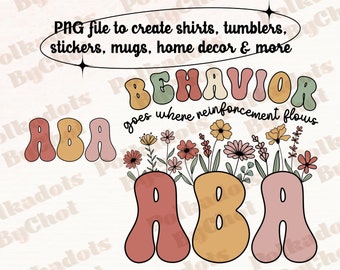 Behavior Analyst PNG, Behavior Technician Gift, ABA Appreciation, Applied Behavior Analyst, ABA Assistant Shape Behavior Digital Download