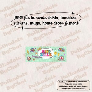 Personalized Teacher Name Png, Teacher Appreciation Gifts, Custom Teacher Name Gift, Custom Teacher Png Name Png, Back To School Gift