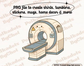 Cute Mri Machine Png, Radiology Tech Png, RN ID Holder, Mri Tech Gift, Radiologic Tech Gift, Medical Worker Gift
