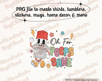 Respiratory Therapist Png, Oh For Peeps Sake Medical Png, Funny ICU Nurse Tee, Retro Peep Valve Png Pulmonologist Gift RT Lung Therapy