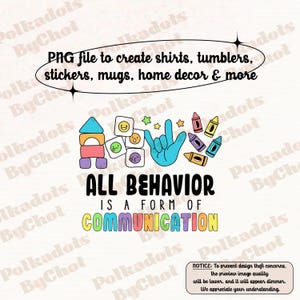 Teacher Png, All Behavior Is A Form Of Communication, Special Education Teacher Png, Neurodiversity, Sped Teacher, Inclusion Matters