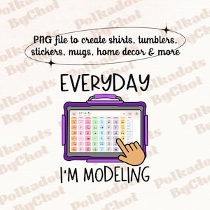 SLP Png, I&#39;m Modeling SLP Png, AAC Png, Speech Language Pathologist Png, Speech Therapy Therapist Language Pathology Png Digital Download