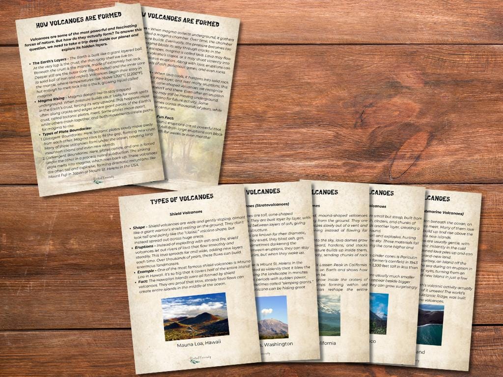Volcanoes Unit Study for Kids Who Love Science, Homeschool / Classroom ...