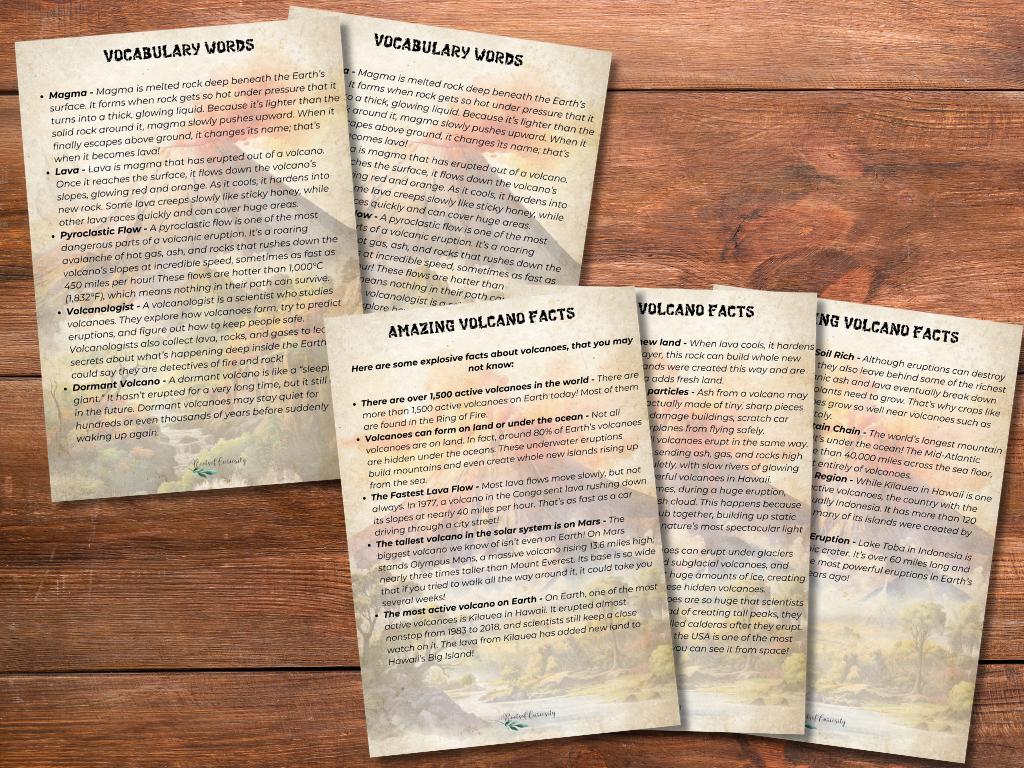 Volcanoes Unit Study for Kids Who Love Science, Homeschool / Classroom ...