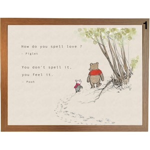 Winnie the Pooh LAP TRAY, 4 x Quote Options, Pooh Bear and Piglet Cushioned Lap Desk with Cushion, Kids Cushioned Bean Bag Tray