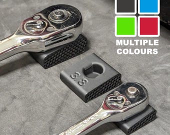Magnetic Ratchet Holder - Socket Wrench - Mechanic Toolbox Drawer Organiser