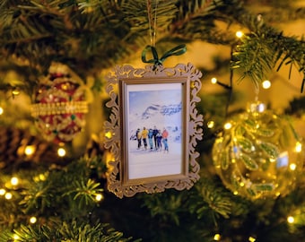 Polaroid Instax Mini Photo Frame - Hanging Christmas Tree Decoration - Bauble Ornament - Eco Plant Based Bioplastic