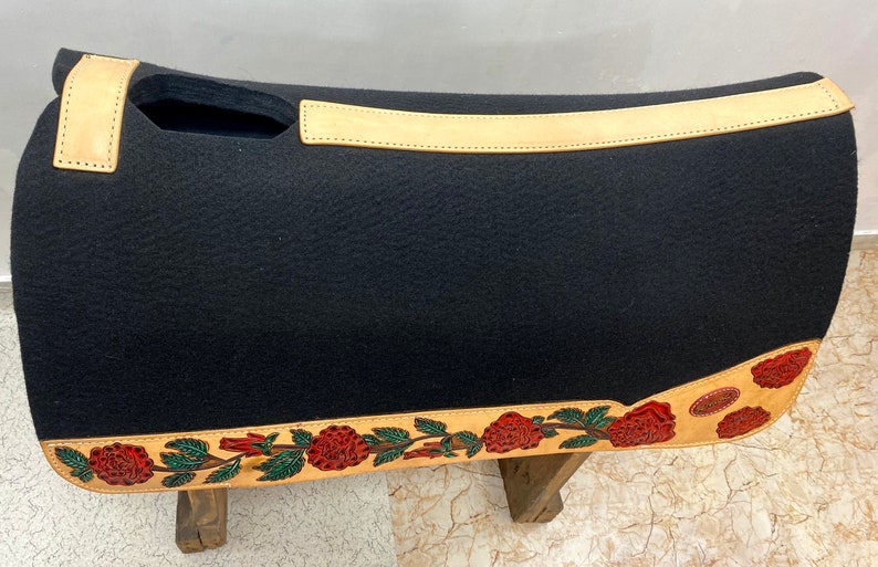 100 Leather Saddle Pad Western Saddle Pad for Western Show Etsy