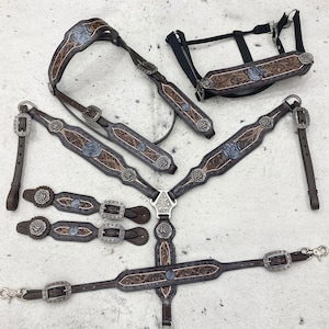 LV tack set scalloped design – The Gritty Spur