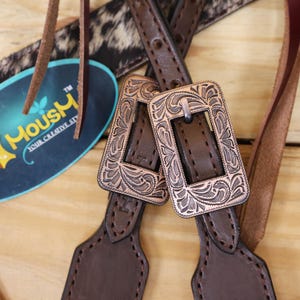 Tête De Cuir Occidentale MOUSM – Papier Sel Et Cordes – Taille Cheval Entier – NEUF