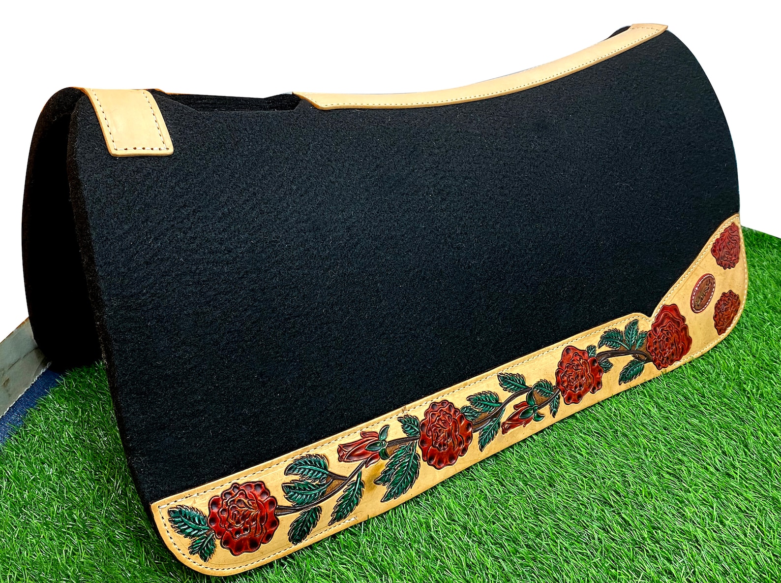 100 Leather Saddle Pad Western Saddle Pad for Western Show Etsy