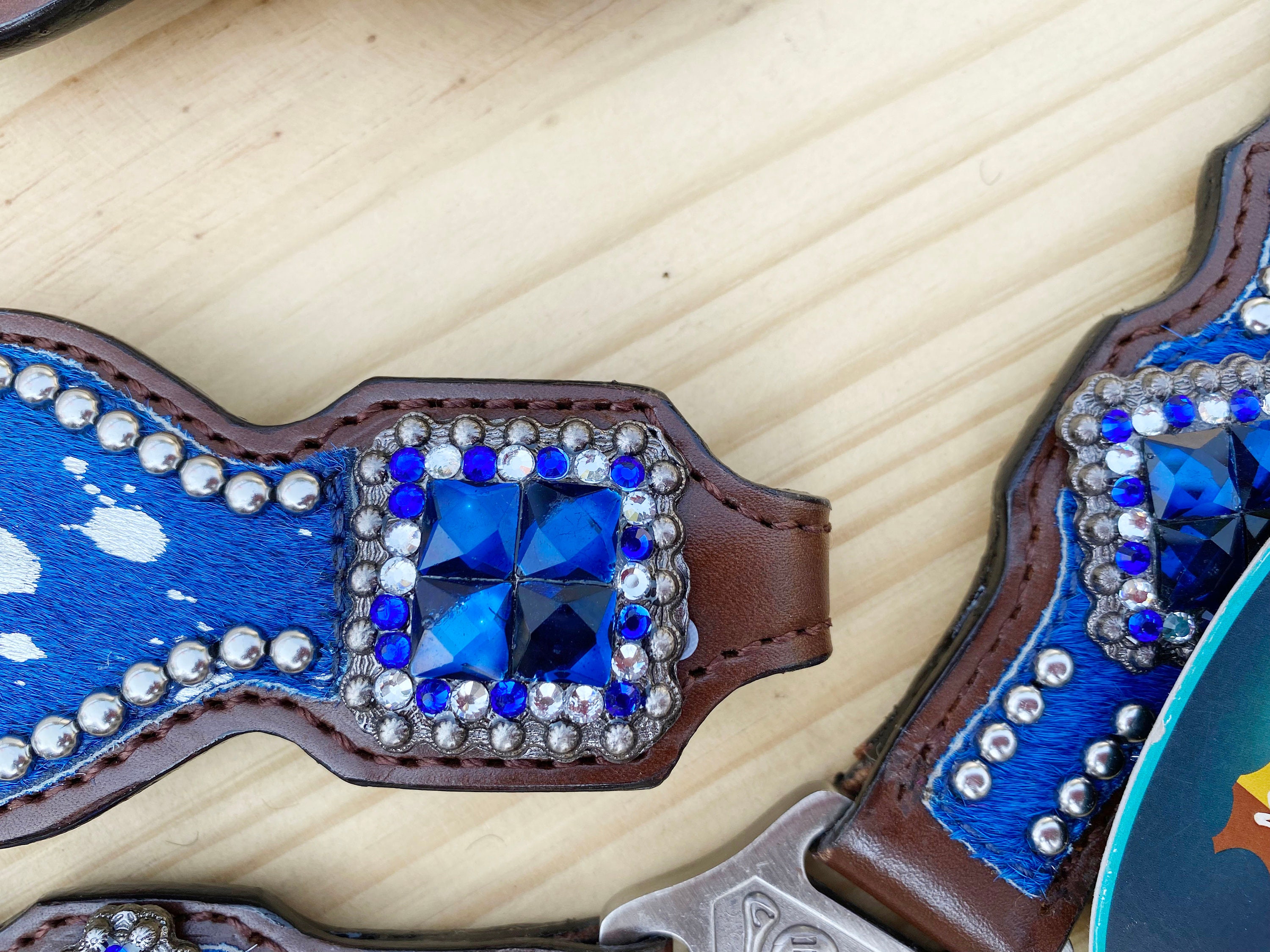 Leather Headstall And Breast Collar Set For Horse, Western Leather