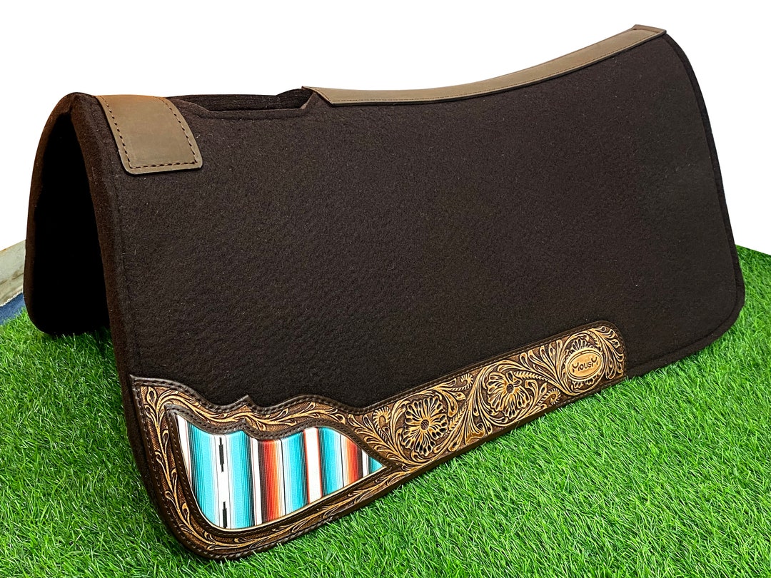 Leather Saddle Pad, Saddle Pad for Western Saddle, Horse Saddle Pad