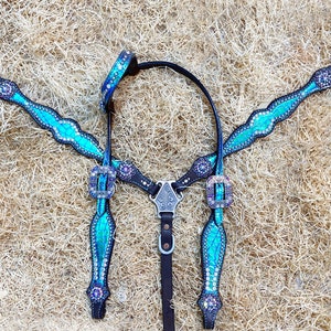 Whipstitch AB Browband/One Ear Tack Set with Wither Strap #BBBC458
