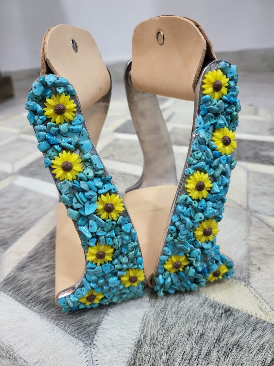 Paire D’appliques En Métal Torsadé Et Doré. Italie Milieu XX