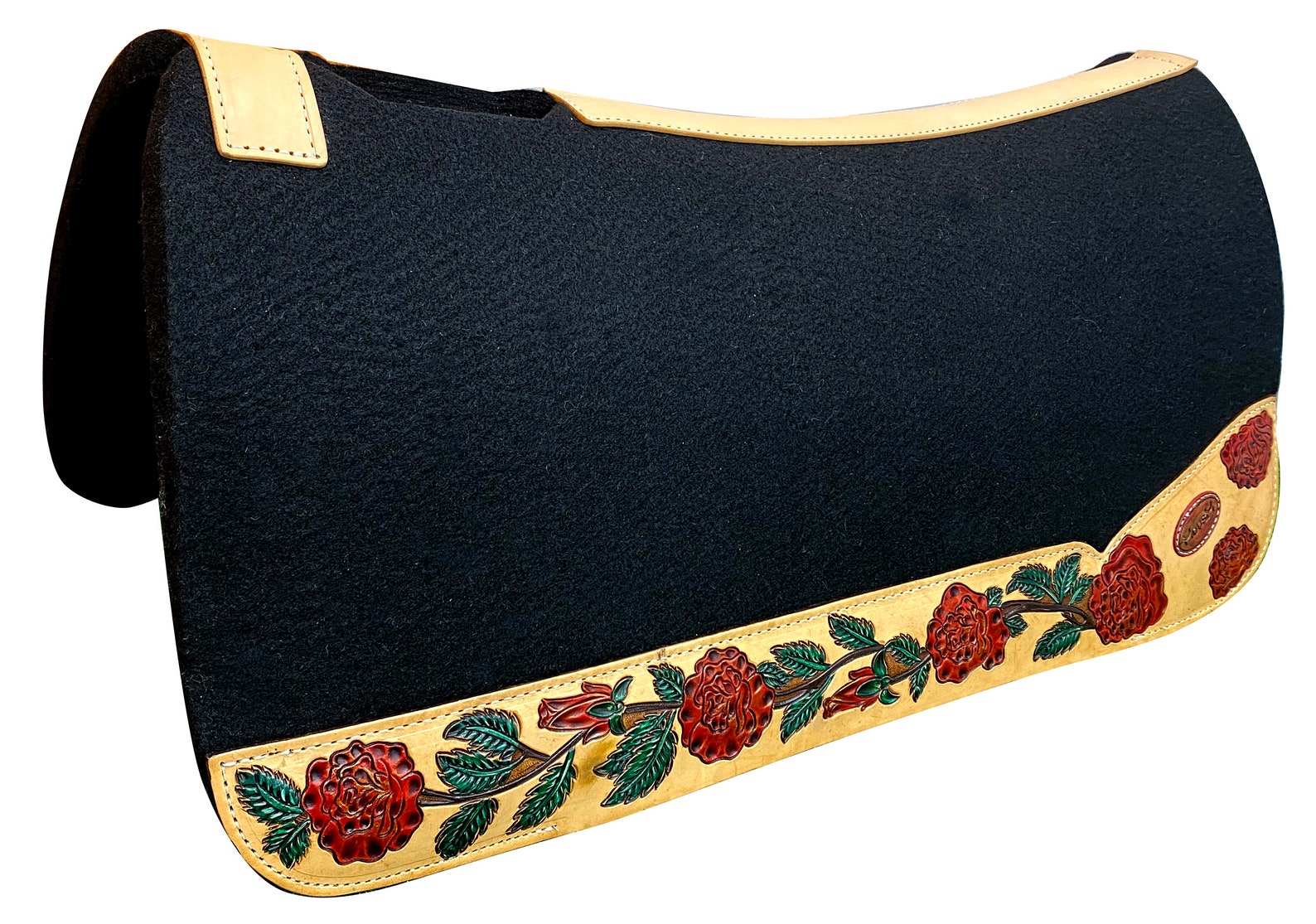 100 Leather Saddle Pad Western Saddle Pad for Western Show Etsy