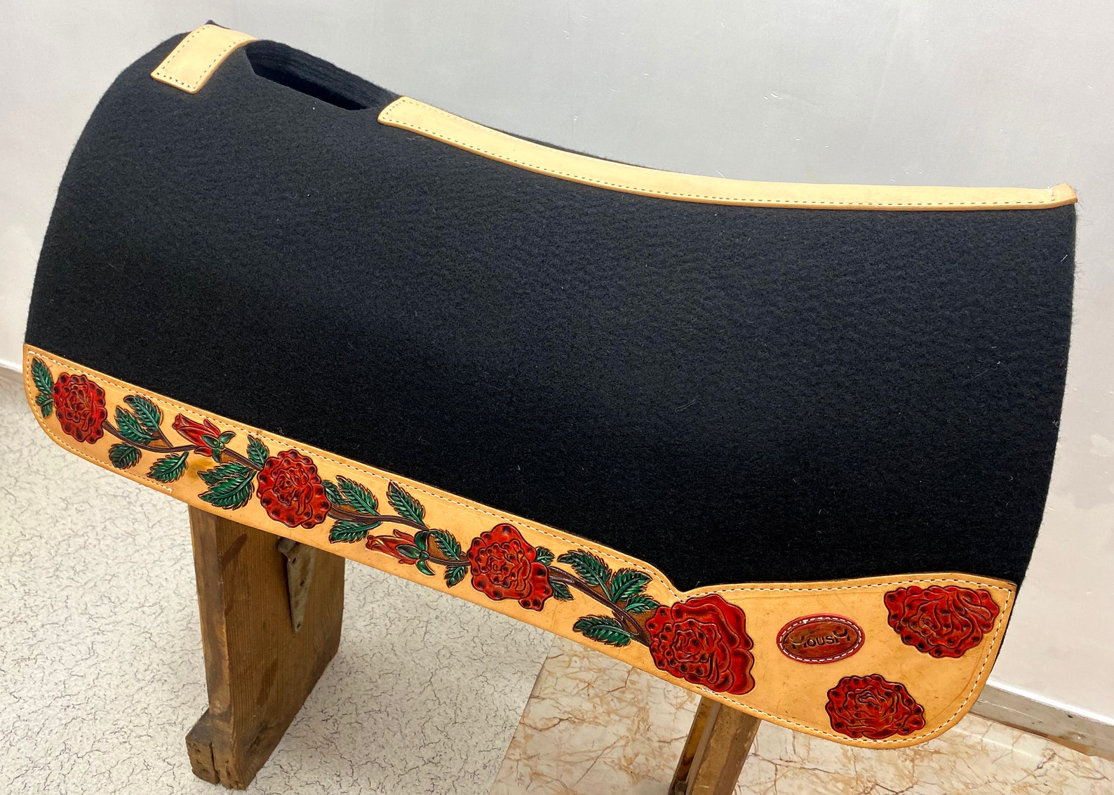 100 Leather Saddle Pad Western Saddle Pad for Western Show Etsy