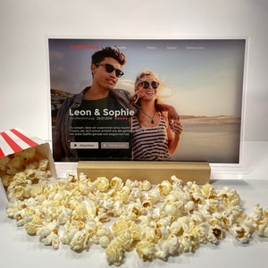 Personalisiertes Netflix-Cover auf Acrylglas – Filmcover Bild, Geschenk für Jahrestag, Geburtstag, Hochzeit, Paargeschenk, Valentinstag Idee