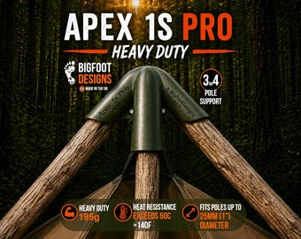 Soporte para tienda de campaña Apex 1s Pro Lavvu – Adaptador Lavvu para postes de 4 x 25 mm