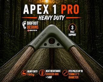 Apex 1 Pro Lavvu Tent Bracket – Lavvu Adapter for 3 x 25mm Poles
