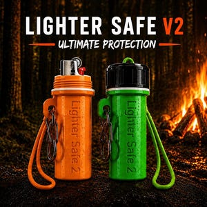 A Lighter Safe V2 - Disposable Lighter Storage for Bushcraft Camping Trecking Canoeing Climbing image 1