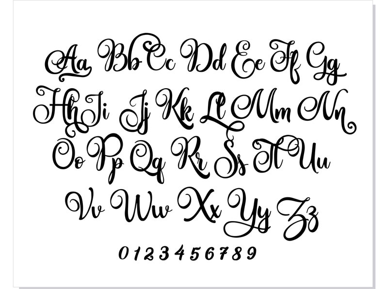 Valentine Font Svg With Tails Love Font Svg Script Font - Etsy