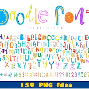 Conjunto de PNG do pacote de fontes Doodle | Fonte Doodle Png, Letras Doodle Png, Doodle Alfabeto Png, Fonte Manuscrita, Fonte Doodle Canva Png, Pacote de Fontes