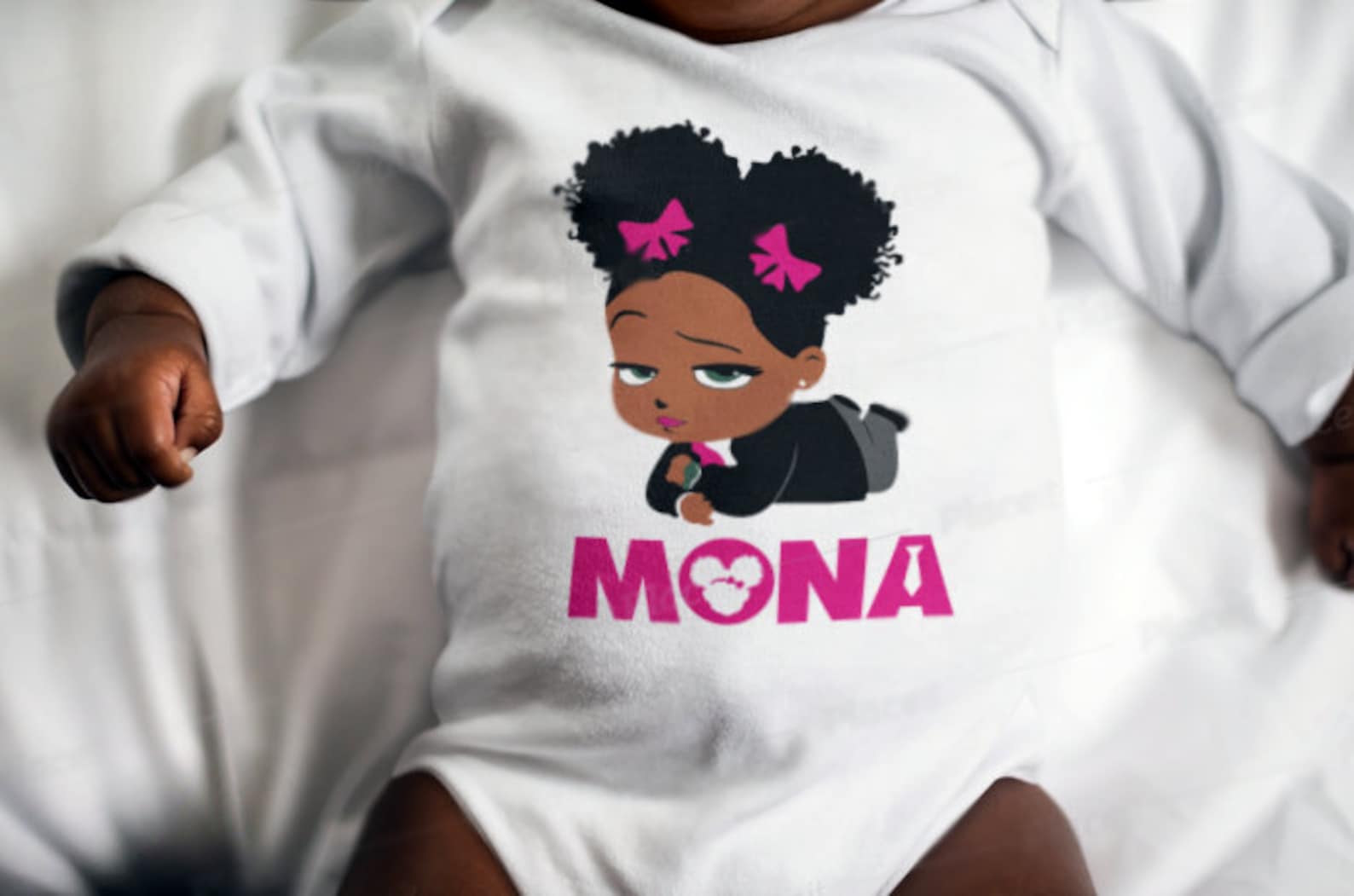 African American Boss Baby Girl + Boss Baby Girl Font + Logo | Boss ...