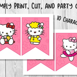 Birthday Banner Girl Printable PDF, DIY Printable Banner, Birthday ...