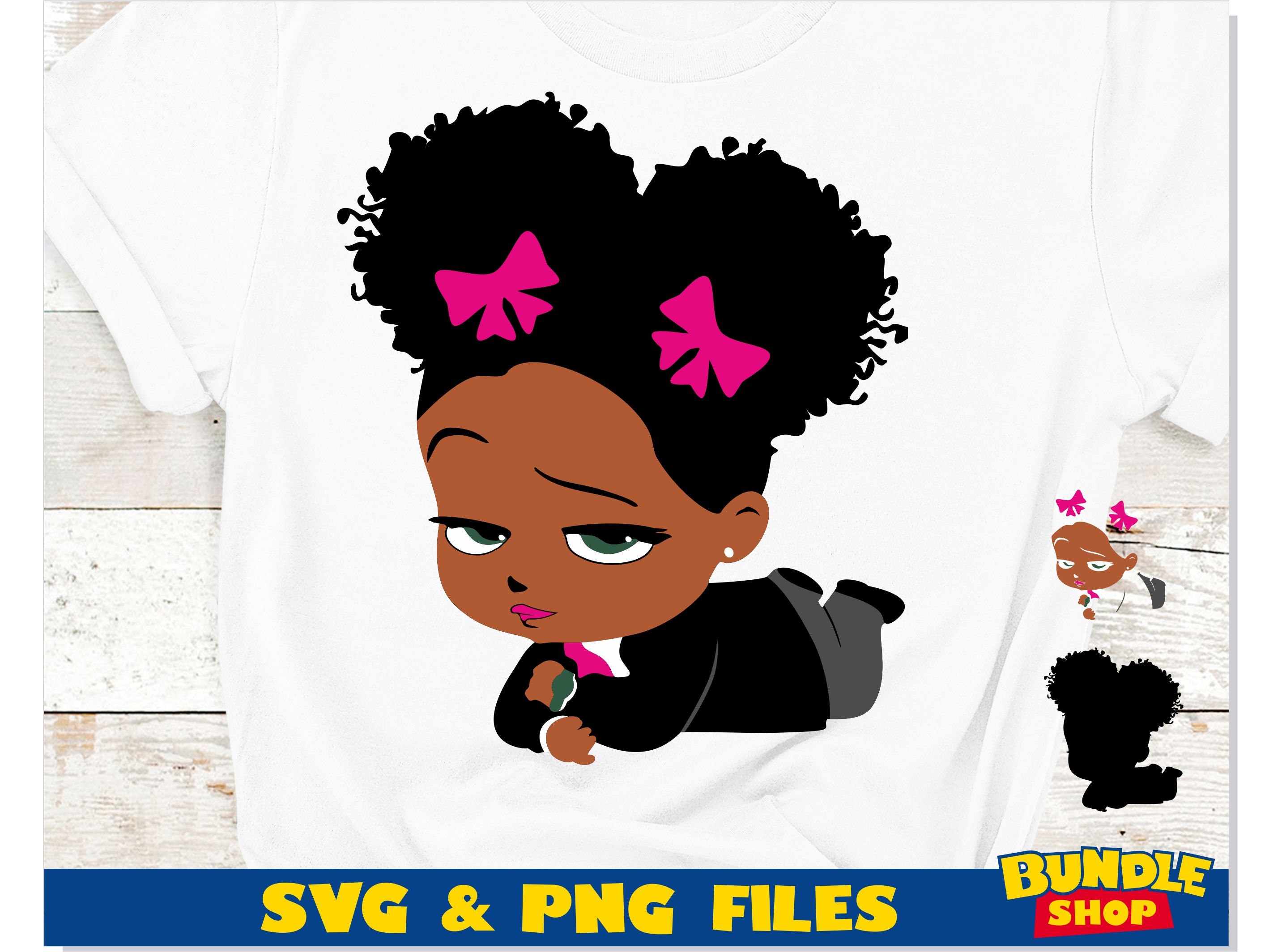 African American Boss Baby Girl SVG, Boss Baby Girl Svg, Afro Boss Baby ...