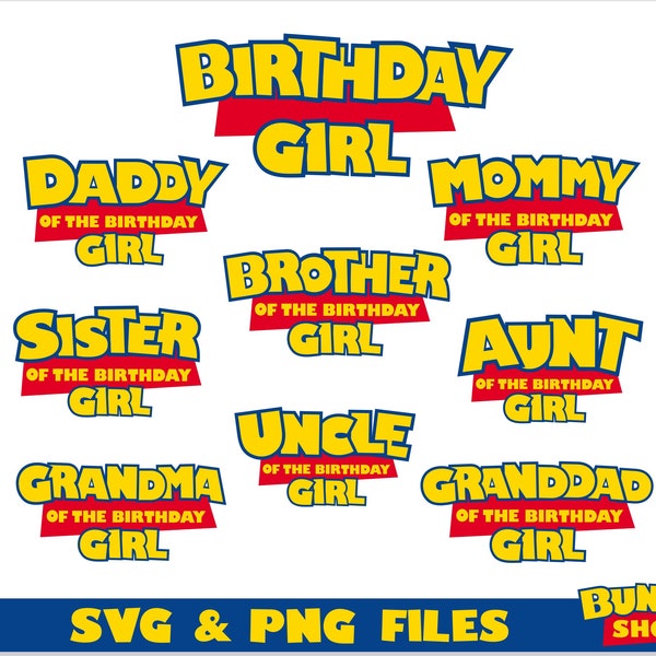 Toy Story Birthday Girl SVG Bundle shirt | Birthday Girl png, Birthday Girl svg Cricut, Toy Story t shirt SVG, Toy Story svg, Toy Story png