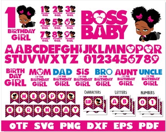 Boss Baby Girl Birthday Bundle, Boss Baby Girl font, Boss Baby Girl svg Cricut, Boss Baby Girl svg Bundle, Boss Baby Girl Birthday shirt svg