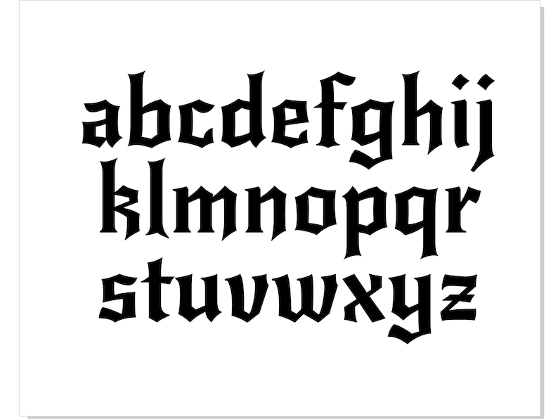 Dragon Font Otf, Dragon Font Svg, Dragon Letters Svg, Tattoo Font Svg ...