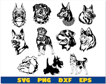 Dog Bundle svg, Dog svg Cricut, Dog png Bundle, Bulldog svg, Dog Rottweiler svg, Dog Doberman svg, Shepherd svg, Dog clipart, dog svg