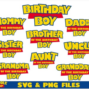 Toy Story Verjaardag Jongen Familie SVG Bundel | Toy Story png, Toy Story t shirt SVG, Toy Story svg, Birthday Boy svg Cricut, Birthday Boy png